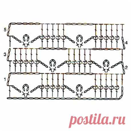Узоры крючком со схемами