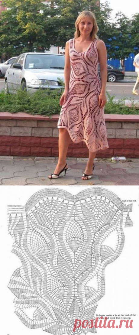 Узор для ажурного летнего платья