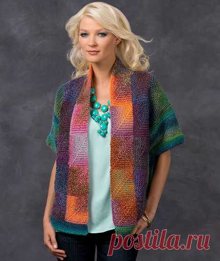 Mitered Square Jacket | Red Heart