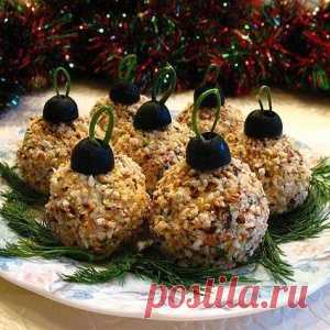Праздничная закуска "Ёлочные шары"