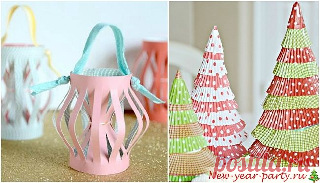 Новогодние поделки из бумаги, 50 фото-идей и мастер-классов 2016