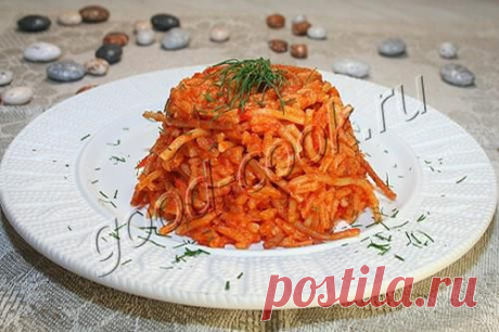 Рис тушеный в соусе из болгарского перца | Четыре вкуса