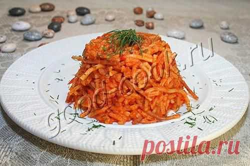 Рис тушеный в соусе из болгарского перца | Четыре вкуса