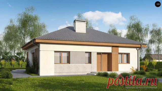 Проект дома Z273: дом 100 кв.м с отличной планировкой