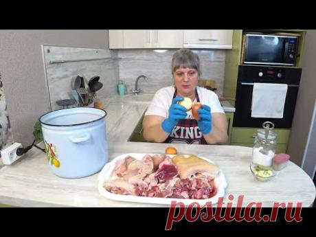 Новинка ❗Дёшево, Вкусно, и много МЯСА ❗КАК готовлю ХОЛОДЕЦ много сразу, в банке❗