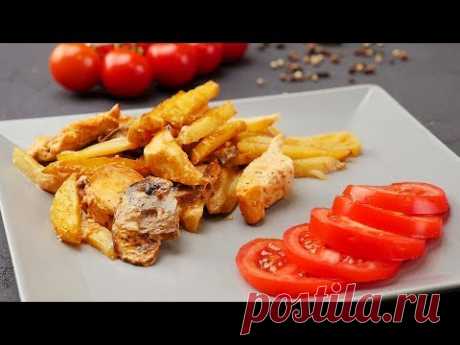 Куриная грудка с грибами и картофелем - Рецепты от Со Вкусом