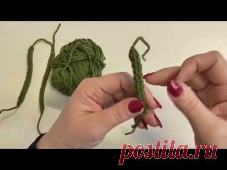 Háčkovaná dutinka - návod, crochet an i-cord