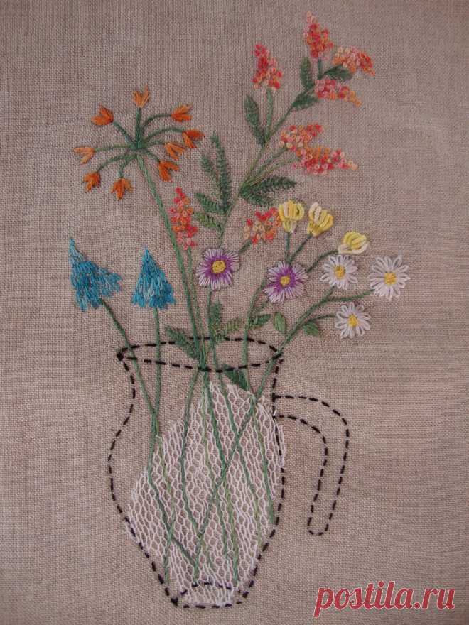 Jarra Com Flores Pronta!!!  5D5 Agora é só montar a toalha!!!