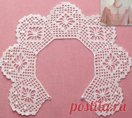 Связать воротничок крючком