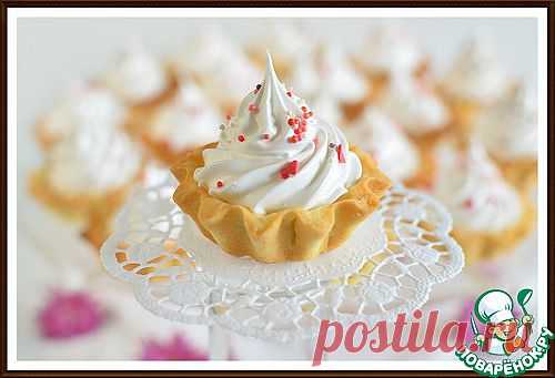 Пирожное Корзиночка с белковым заварным кремом - кулинарный рецепт