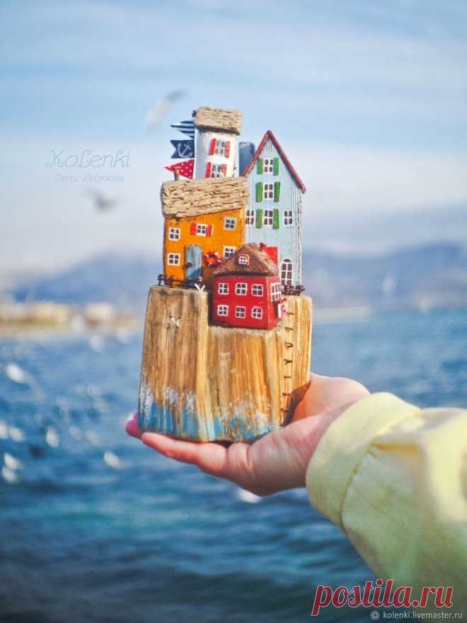 Деревянные города на ладони — Сделай сам, идеи для творчества - DIY Ideas