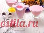 Мусс на киселе с творогом и сметаной.