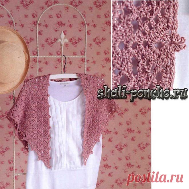 Косынка волнистым узором