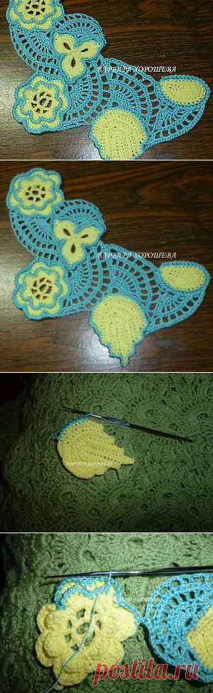 Вариант соединения мотивов в ирландском кружеве (мастер-класс) - Ярмарка Мастеров - ручная работа, handmade