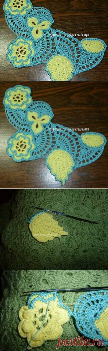 Вариант соединения мотивов в ирландском кружеве (мастер-класс) - Ярмарка Мастеров - ручная работа, handmade