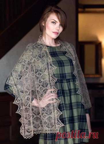 Шетландская стола / Shetland shawl