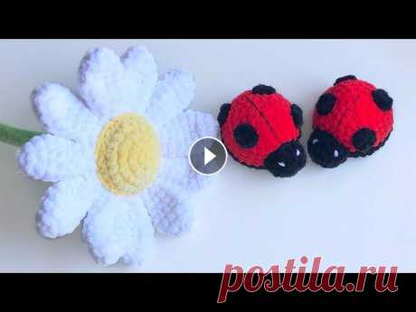 Вязаная божья коровка из плюшевой пряжи  Мой Инстаграм @medintseva_toys Кто хочет поблагодарить автора - карта Приватбанка 4731219616168880...