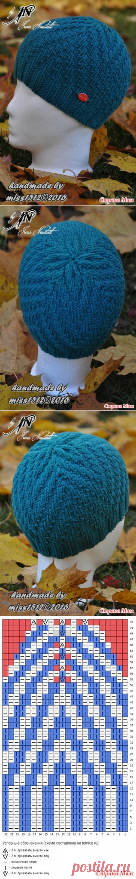 . Slouchy Beanie by Ashley Rao - шапочка спицами для Ромочки - В.Г.У. - Вязаные Головные Уборы - Страна Мам