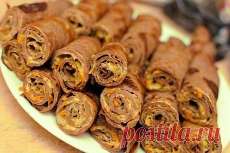 Блинчики печеночные с начинкой | с мира по факту | Яндекс Дзен