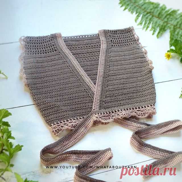 Photo by Kath | What About Yarn on September 26, 2021. May be an image of crochet and purse.