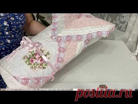Ч.3 Покрывало в родильный дом для девочки. Крейзи печворк. СХС. Сборка и окантовка квилта. #печврк