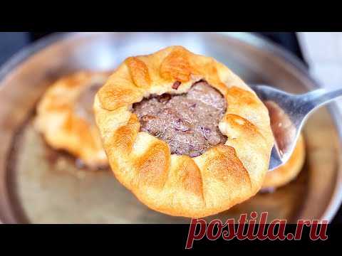 Бабушкины БЕЛЯШИ С МЯСОМ на сковороде