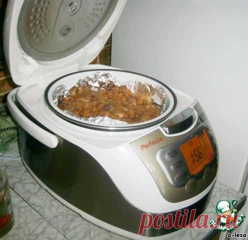 Мясо с подливкой в мультиварке.