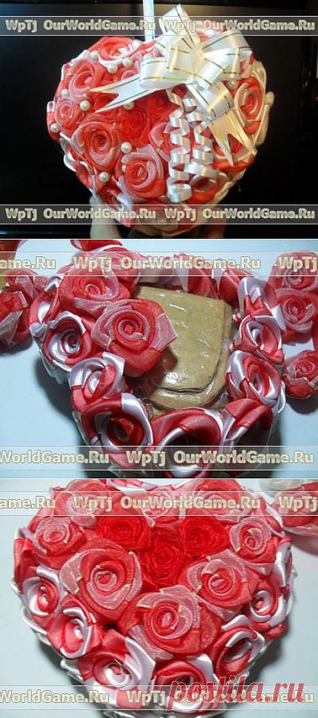 Мастер-класс объемное сердце из роз. | Затейник - мир игр и увлечений.
