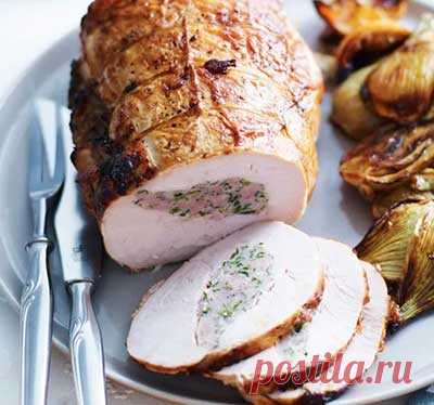 Рецепт рулета из индейки с начинкой