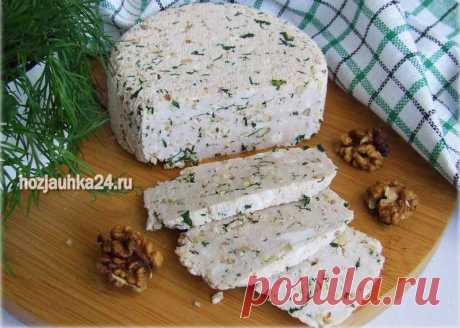 Домашний сыр с зеленью и грецким орехом — Домашний уют