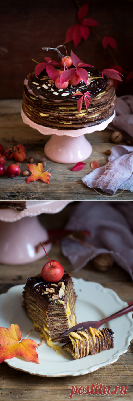 ПАЛАЧИНКОВА ТОРТА С КРЕМ ОТ ТИКВА