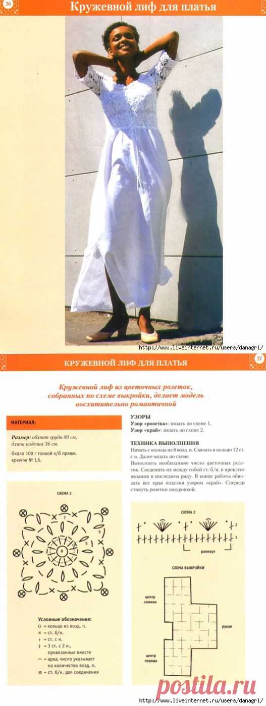 Кружевной лиф .