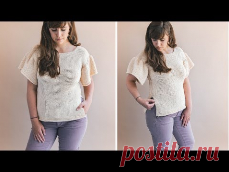 Crochet Parisian Tunisian Top