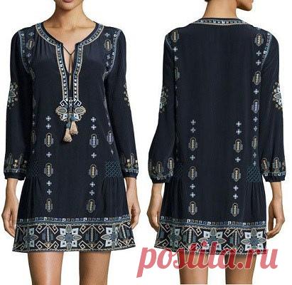 Платье-туника в стиле этно, выкройка от Marlene Mukai на размеры с 36 по 52 (евр.).
#простыевыкройки #простыевещи #шитье #платье #туника #этно #выкройка