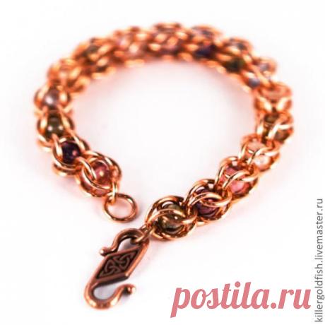 Браслет в технике 'Captive chainmaille' - Ярмарка Мастеров - ручная работа, handmade
