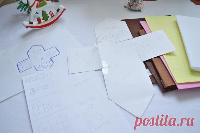 Шьем «пряничный домик» из фетра - Ярмарка Мастеров - ручная работа, handmade