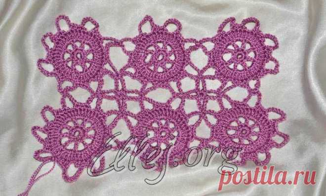 Безотрывное вязание восьмиугольных мотивов | Crochet by Ellej | Crochet by Ellej | Вязание крючком от Елены Кожухарь