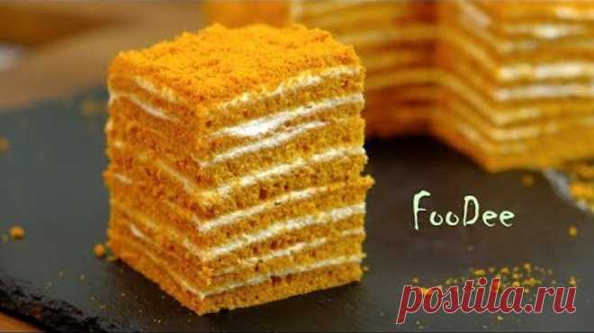 МЕДОВИК за 30 минут | Простой рецепт без раскатки коржей  | Honey Cake recipe