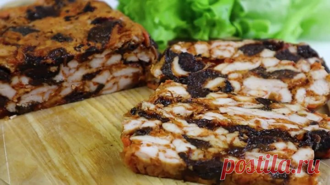 Нарезал,Смешал,Запек-Всё!Шикарный НОВОГОДНИЙ рулет из курицы_ А ведь так ПРОСТО