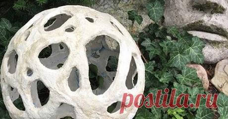 Gran Esfera de Hormigón (Jardín) Hogar Manualidades