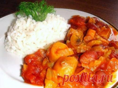 Гуляш из фасоли с фенхелем и грибами / Простые рецепты