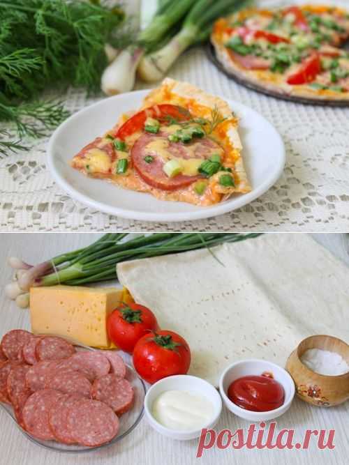 Эконом пицца на лаваше - быстро и очень вкусно!