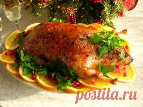 Сочная утка, запеченная с апельсинами на Новогодний стол 2019 — Кулинарная книга - рецепты с фото