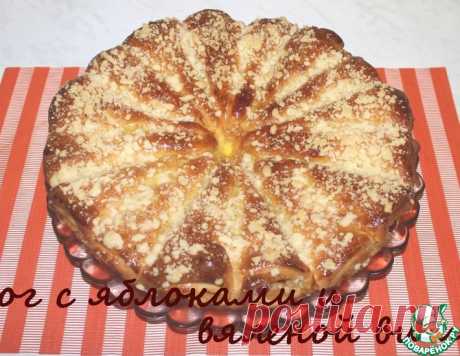 Пирог с яблоками и вяленой вишней – кулинарный рецепт