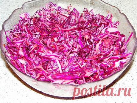 Блог.ру - turkishkitchen - Кырмызы ляхана асы (салат из краснокочанной капусты)