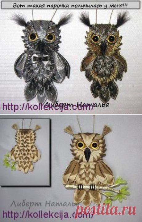 Сова канзаши | Своими руками