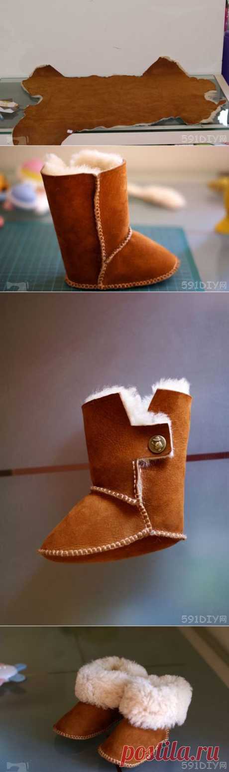 自制雪地靴过程附带图纸 - 手工布艺 - 创意生活_手工制作_手工门户_591DIY网