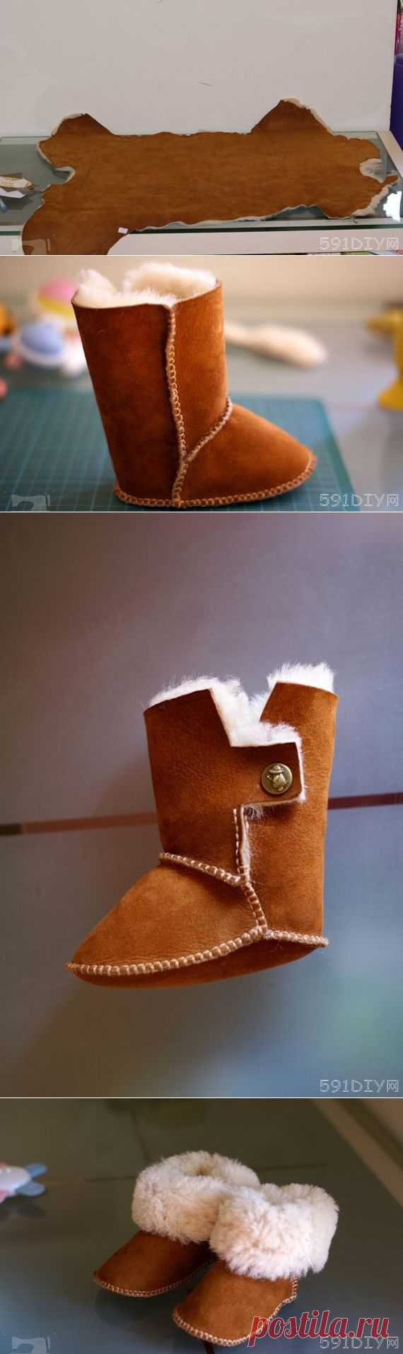 自制雪地靴过程附带图纸 - 手工布艺 - 创意生活_手工制作_手工门户_591DIY网