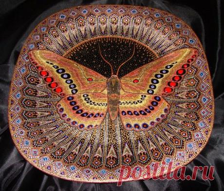 Художественная роспись поверхностей контурными красками