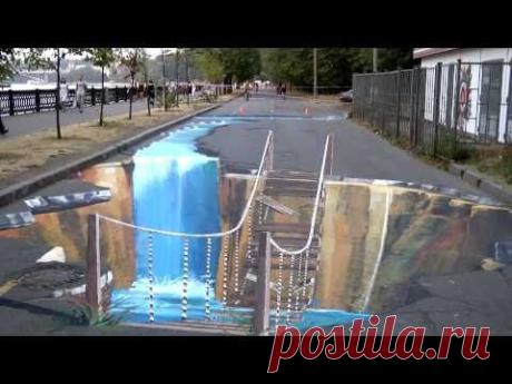 3D Strassenmalerei in Moskau